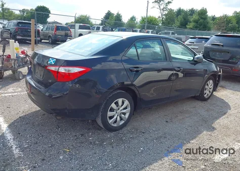 2014 Toyota Corolla Le из США, поврежденный, VIN 2T1BURHE8EC127660